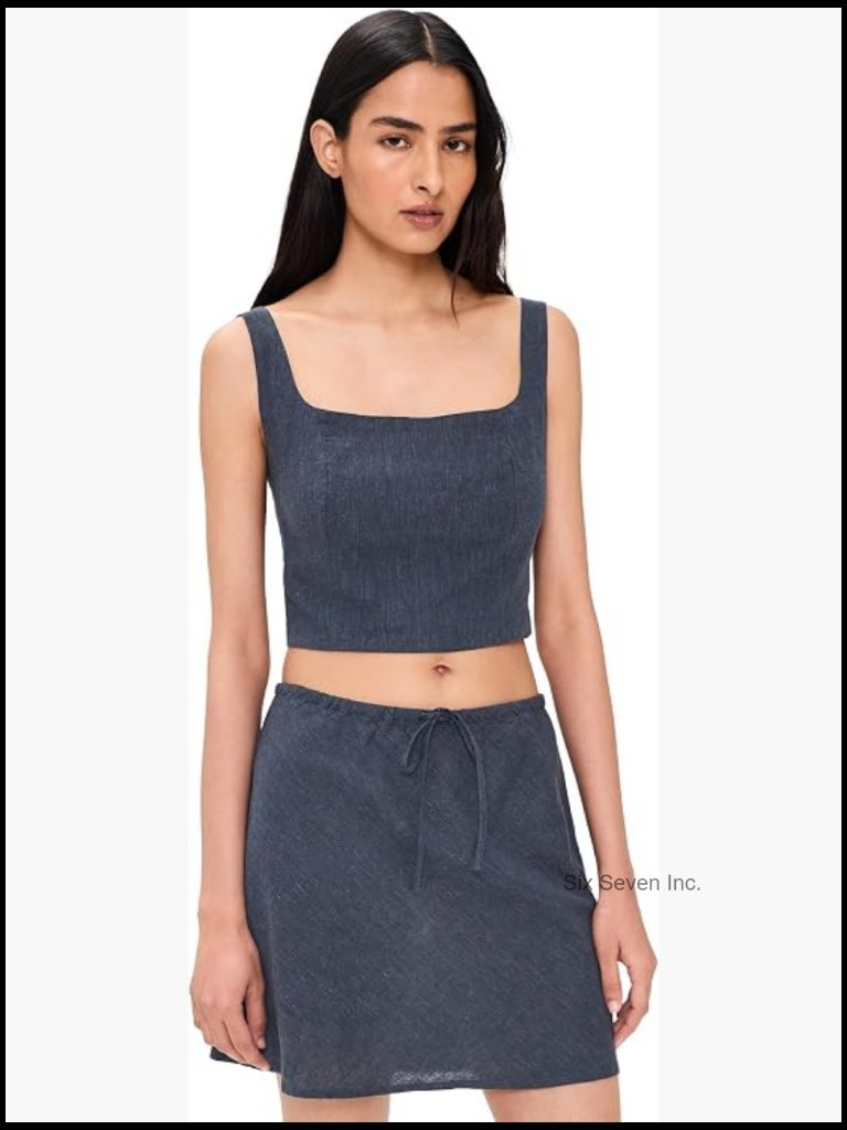 Lightweight Hemp Tencel Square Neck Tank Top